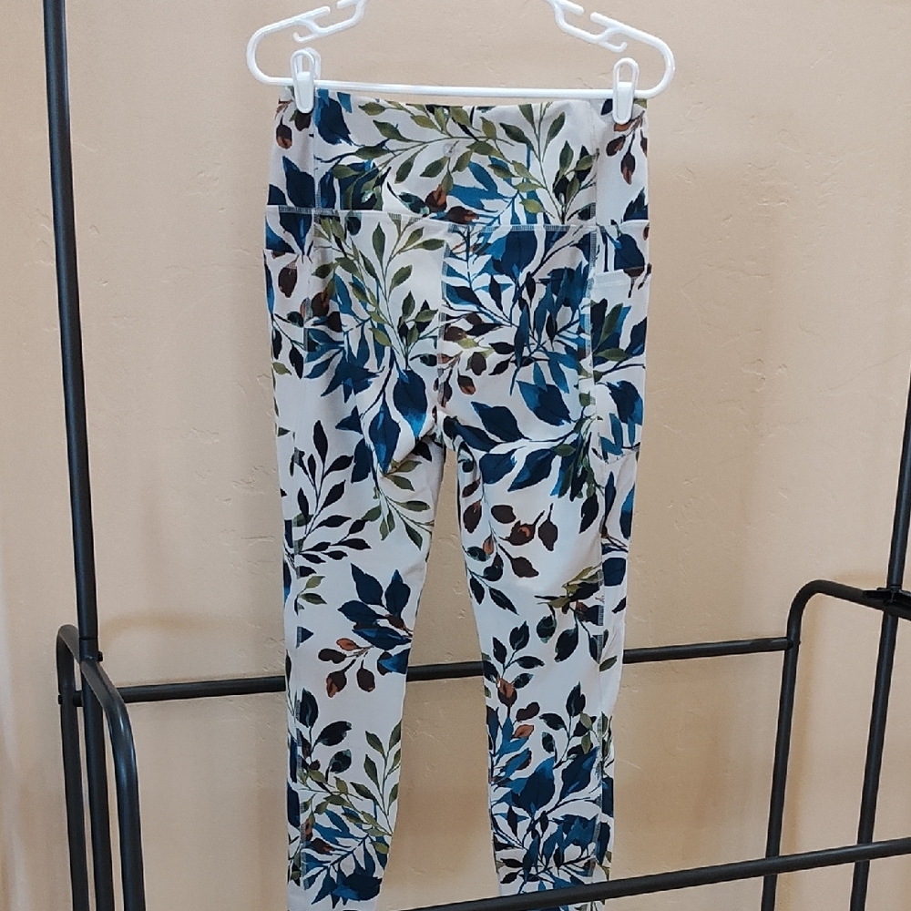 RBX Multicolor Leaf Print Leggings - Picture 3 of 5